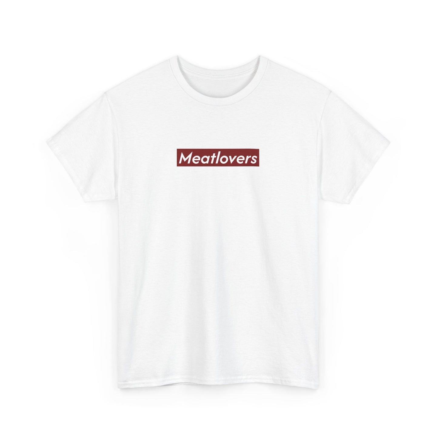 Meatlovers Boxed Logo - Heavy Cotton Tee by Gildan - Boxed Out Logo Shirt, Pizza Box Tee, Cotton T-Shirt