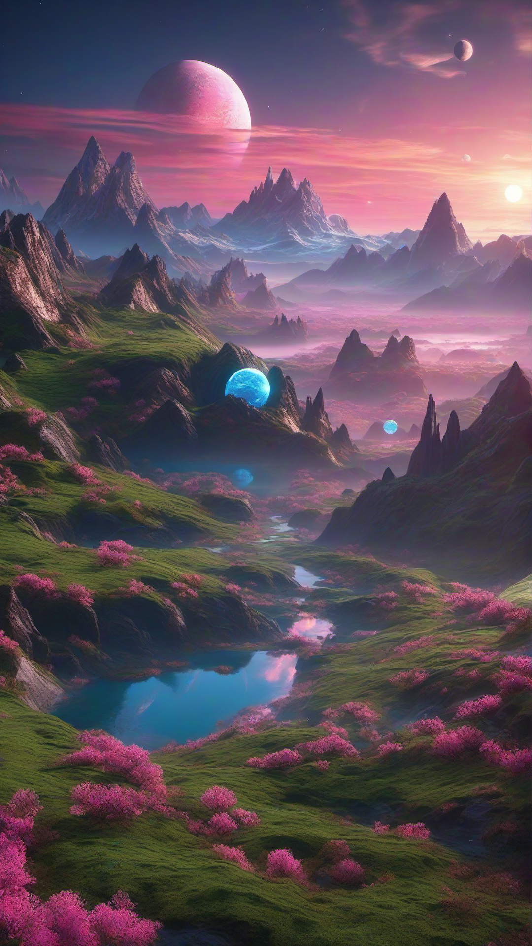 Earth Twin Ai Phone Wallpaper Pack