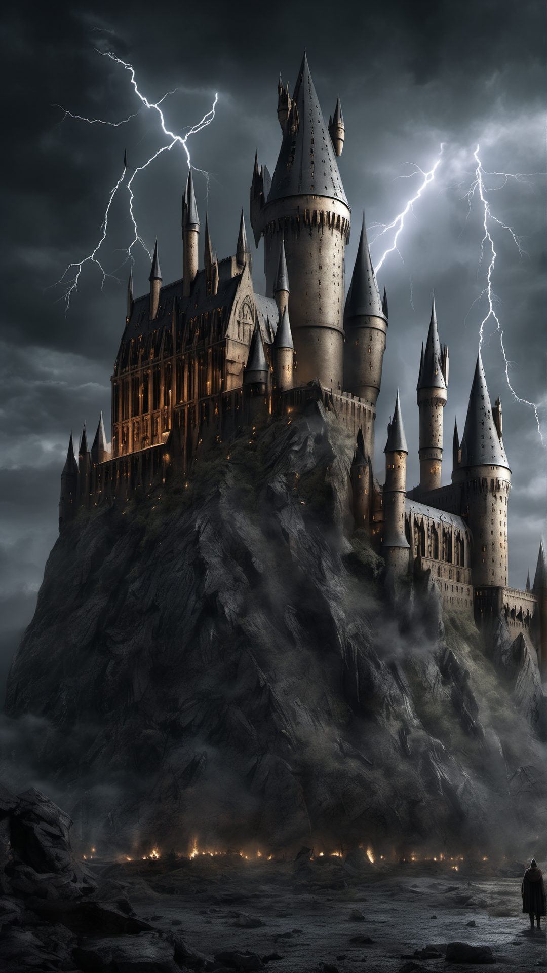 Hogwarts... But The Good Guys Lost - Ai Phone Wallpaper Pack (Castle Exterior)