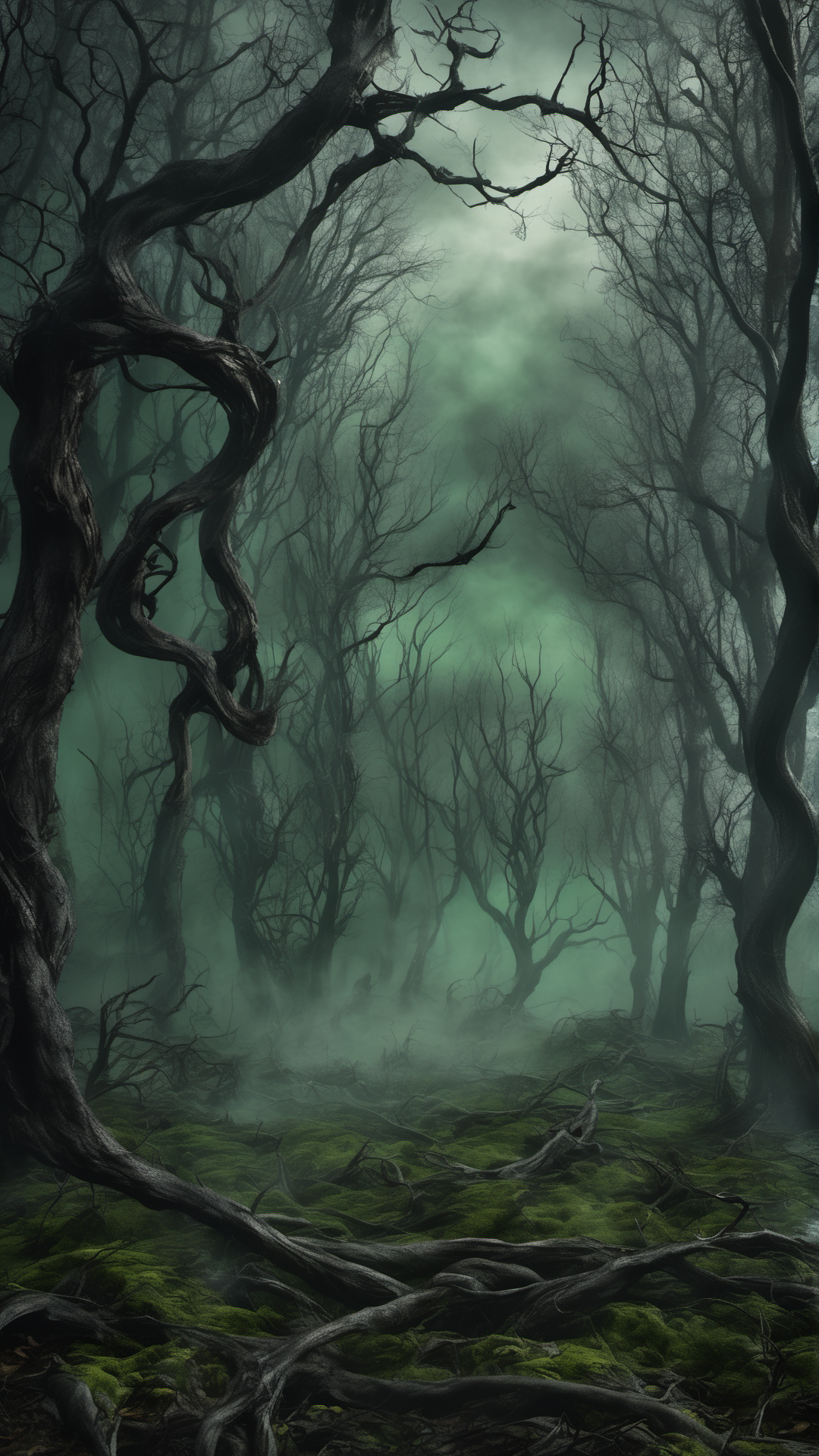 Hogwarts... But The Good Guys Lost - Ai Phone Wallpaper Pack (Forbidden Forest After The War)