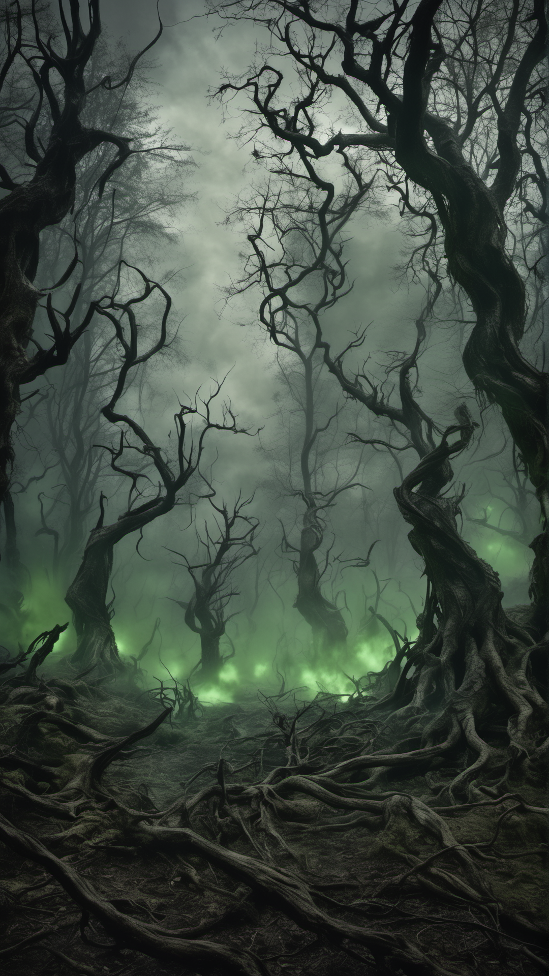 Hogwarts... But The Good Guys Lost - Ai Phone Wallpaper Pack (Forbidden Forest After The War)