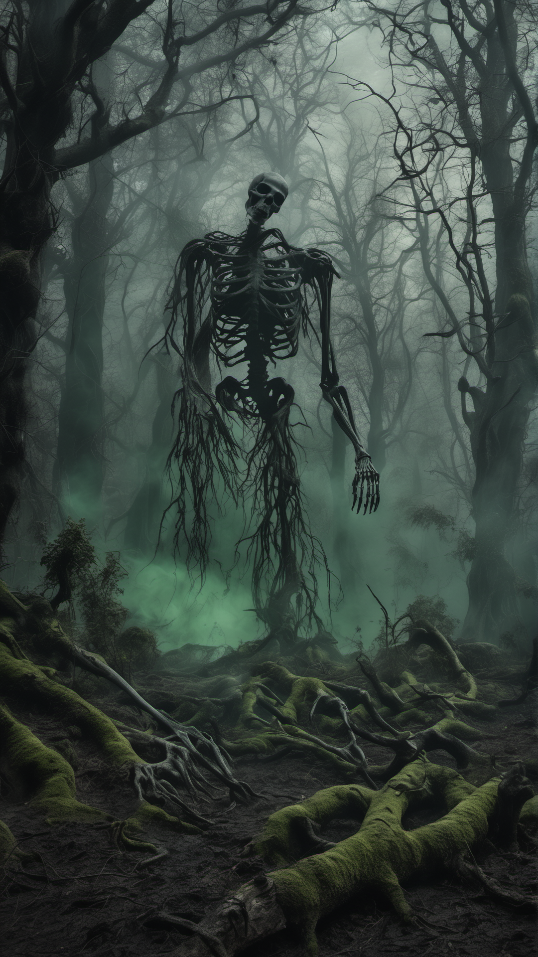Hogwarts... But The Good Guys Lost - Ai Phone Wallpaper Pack (Forbidden Forest After The War)