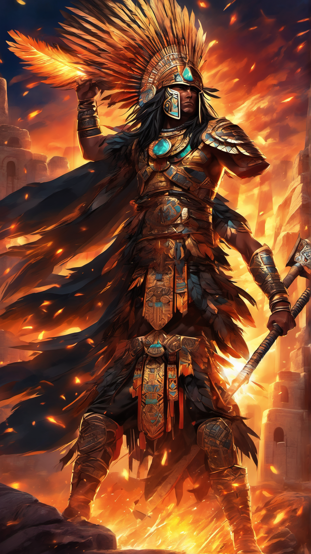 National Anime Heroes Part 4 North America - Ai Phone Wallpaper Pack