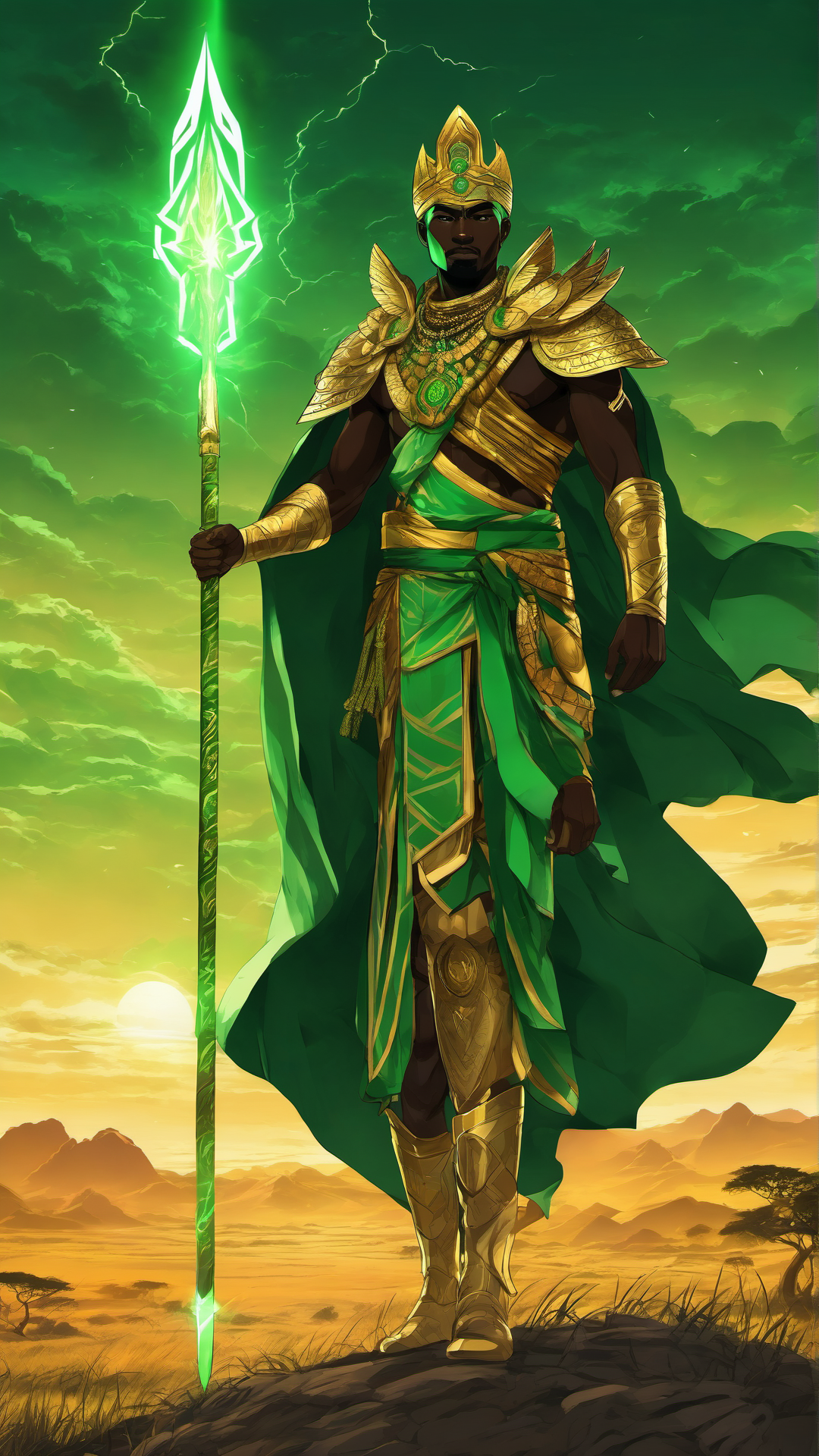 National Anime Heroes Part 3 Africa - Ai Phone Wallpaper Pack