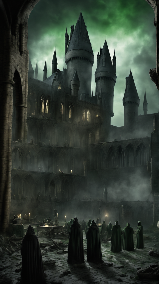 Hogwarts... But The Good Guys Lost - Ai Phone Wallpaper Pack (Students Enslaved)