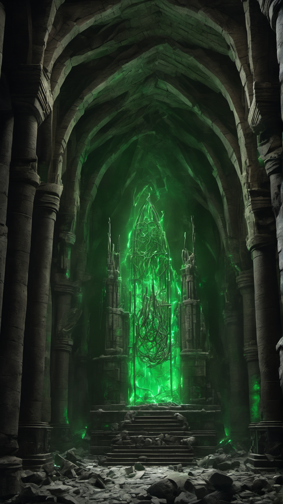 Hogwarts... But The Good Guys Lost - Ai Phone Wallpaper Pack (Throne Of Voldemort)