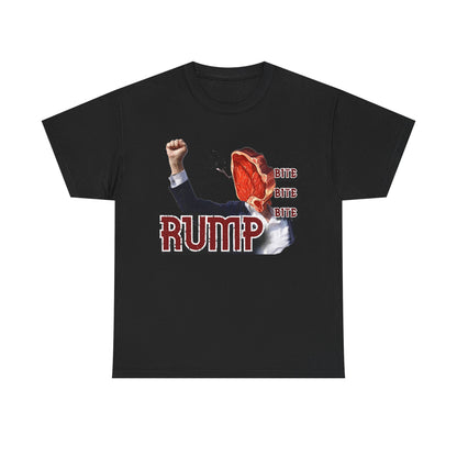 Takin' a bite, Satirical Unisex Heavy Cotton Tee, Political Humor, Election Day Attire, Meme Clothing, Comedic Graphic