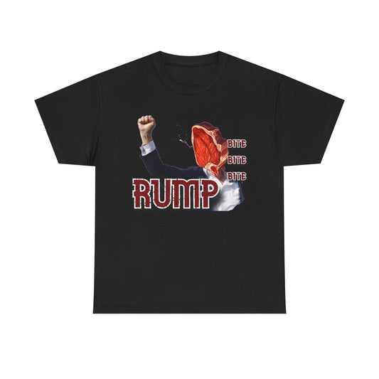 Takin' a bite, Satirical Unisex Heavy Cotton Tee, Political Humor, Election Day Attire, Meme Clothing, Comedic Graphic