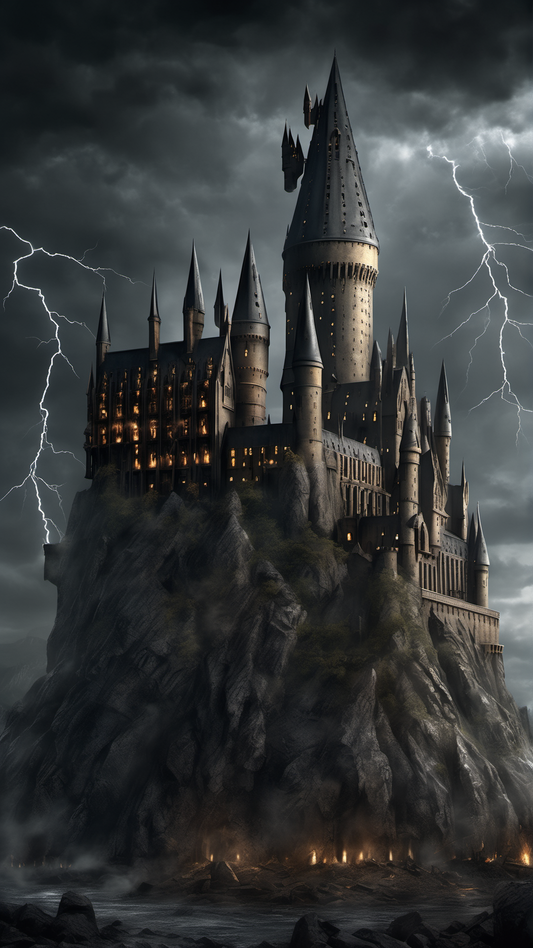 Hogwarts... But The Good Guys Lost - Ai Phone Wallpaper Pack (Castle Exterior)