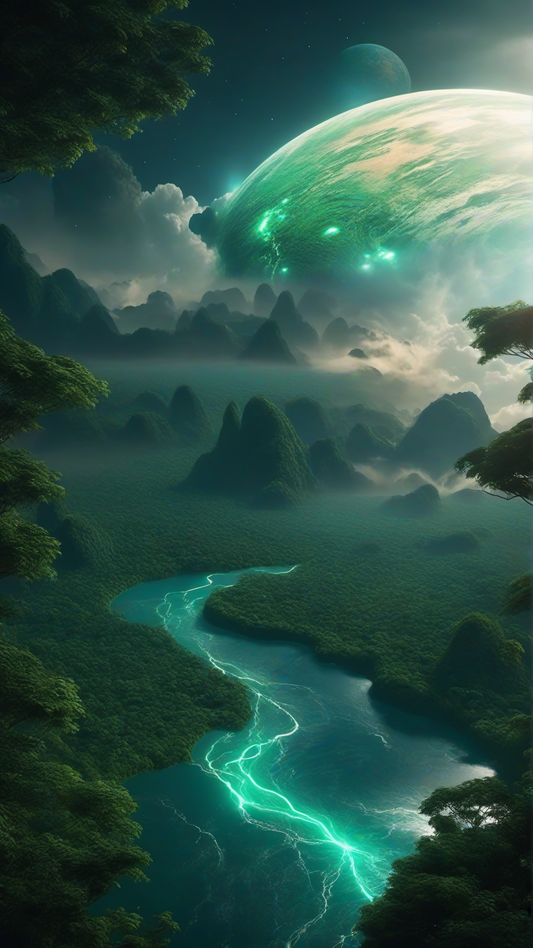 Earth Twin Ai Phone Wallpaper Pack