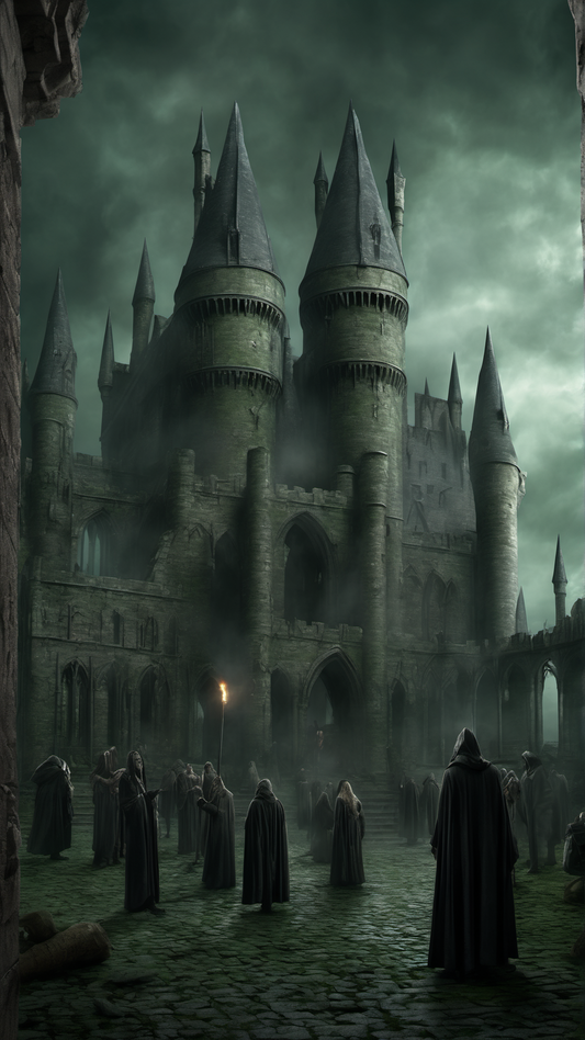 Hogwarts... But The Good Guys Lost - Ai Phone Wallpaper Pack (Students Enslaved)