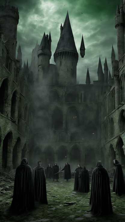 Hogwarts... But The Good Guys Lost - Ai Phone Wallpaper Pack (Students Enslaved)