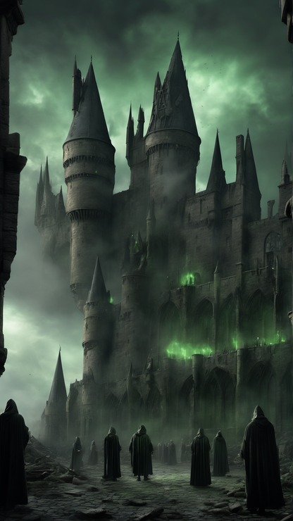 Hogwarts... But The Good Guys Lost - Ai Phone Wallpaper Pack (Students Enslaved)
